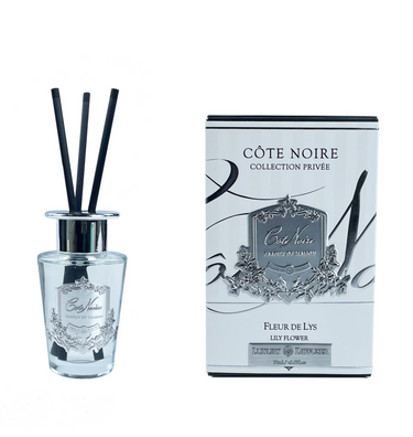 *CLEARANCE* Cote Noire 90ml Diffuser Set - Lily Flower - Silver Badge
